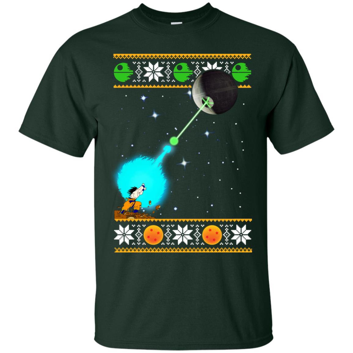 Songoku Kamehameha Death Plannet Christmas Sweater - TeeDragons