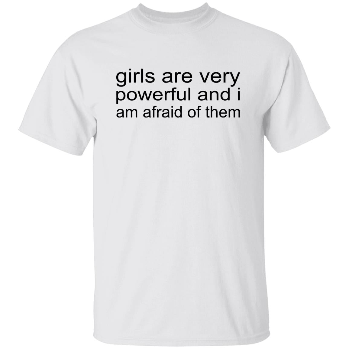Girls Are Very Powerful And I Am Afraid Of Them Shirt
