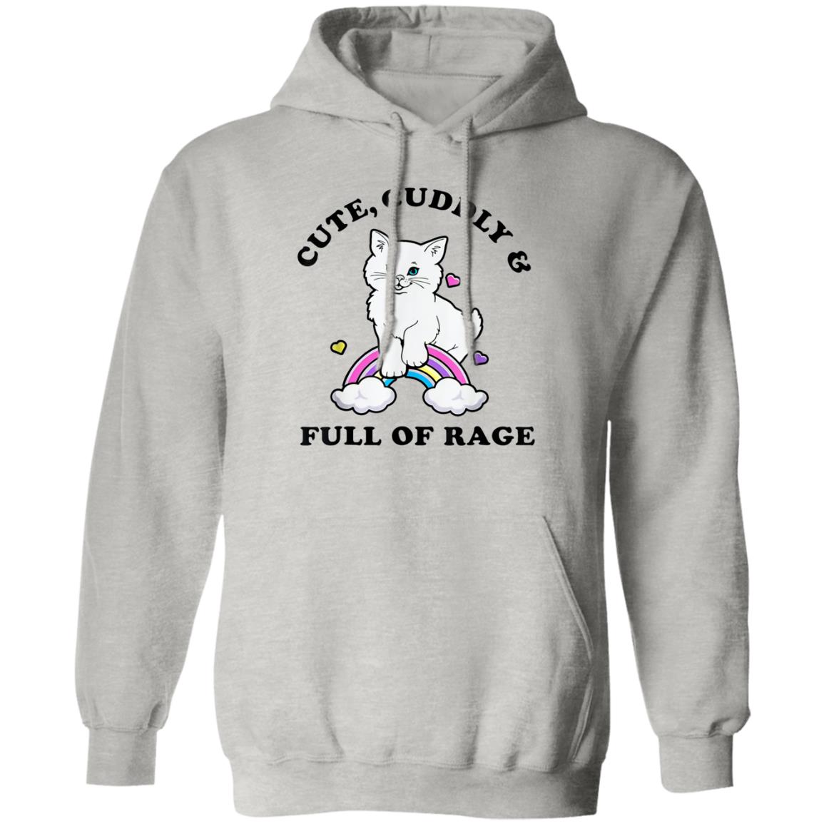 Cat Cute Cuddly And Full Of Rage Shirt - TeeDragons