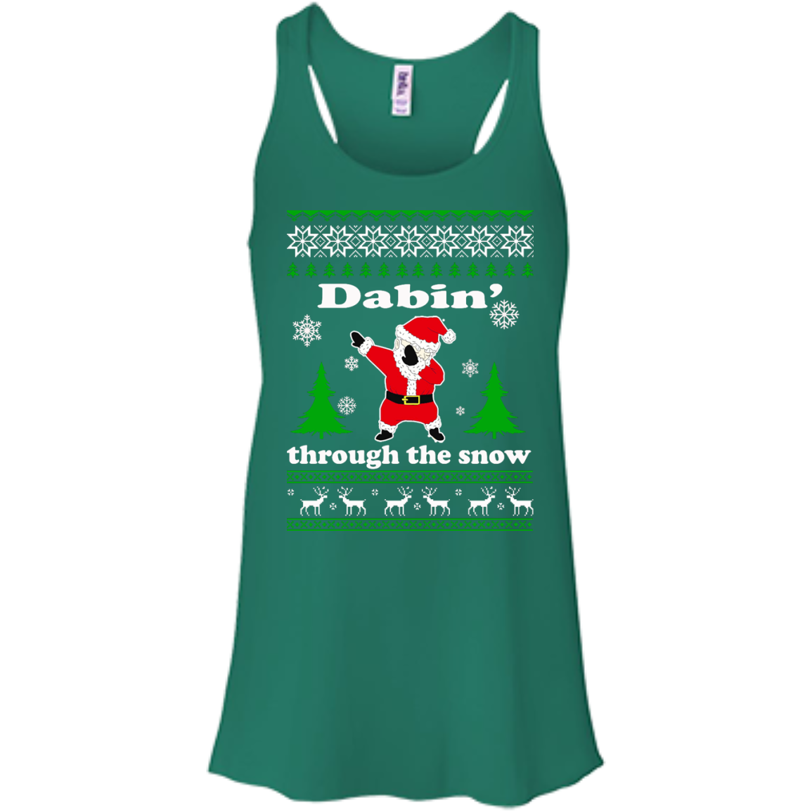 Dabbin Through the Snow Santa Ugly Christmas Sweater - TeeDragons