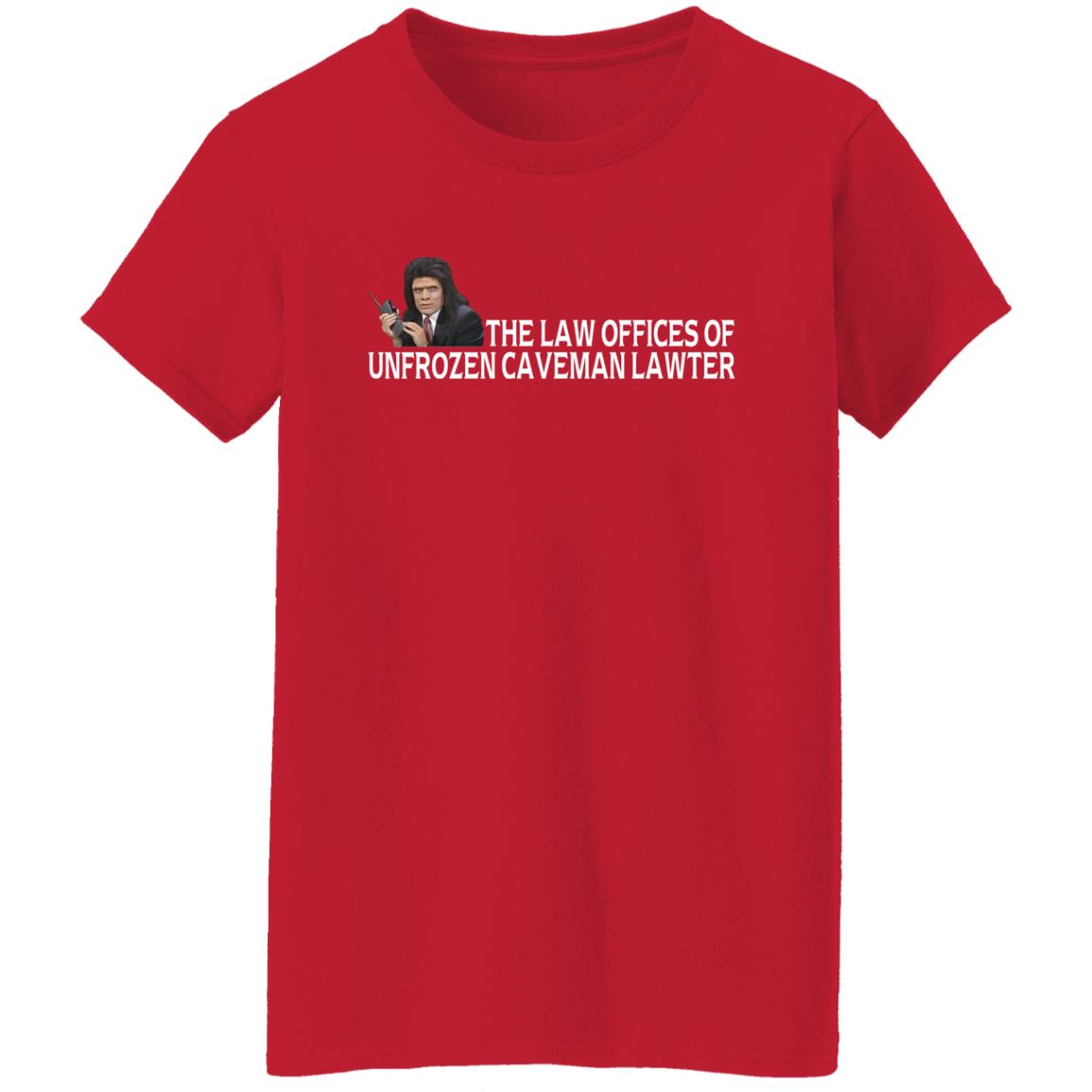 The law offices of unfrozen caveman lawyer shirt