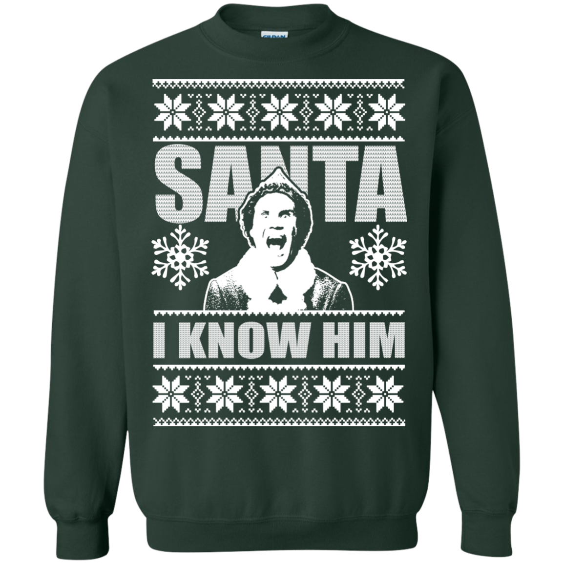 Buddy The Elf - Santa - I Know Him Christmas Sweater - TeeDragons