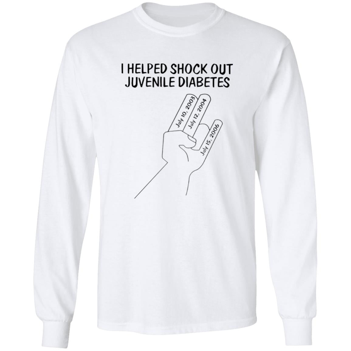 I Helped Shock Out Juvenile Diabetes Shirt