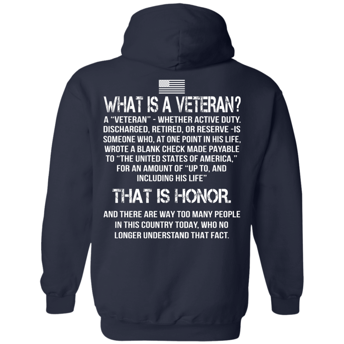 What Is A Veteran? - That Is Honor Shirt - Back Design - TeeDragons