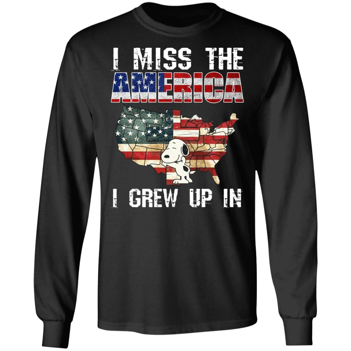 Snoopy I Miss The America I Grew Up In Shirt