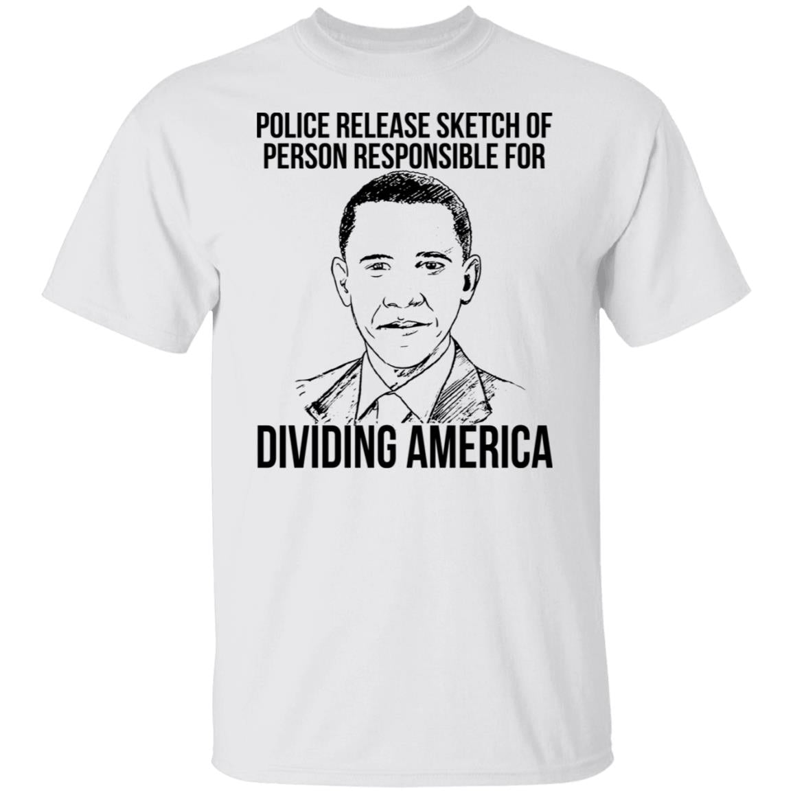 Police release sketch of person responsible for dividing america shirt
