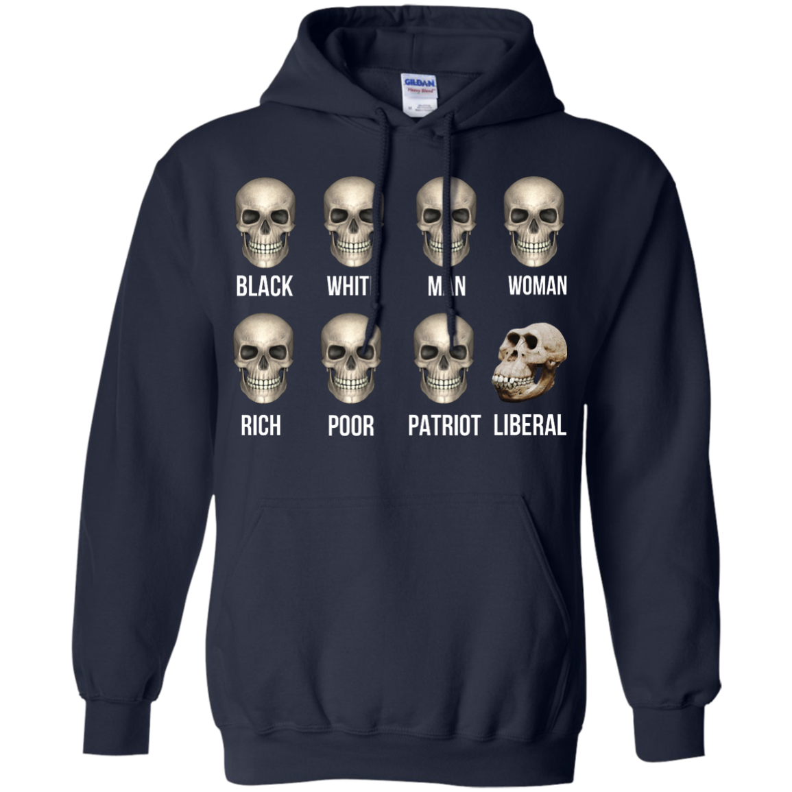 Skulls of Modern America -  All people was created equal except Liberal skull shirt - TeeDragons