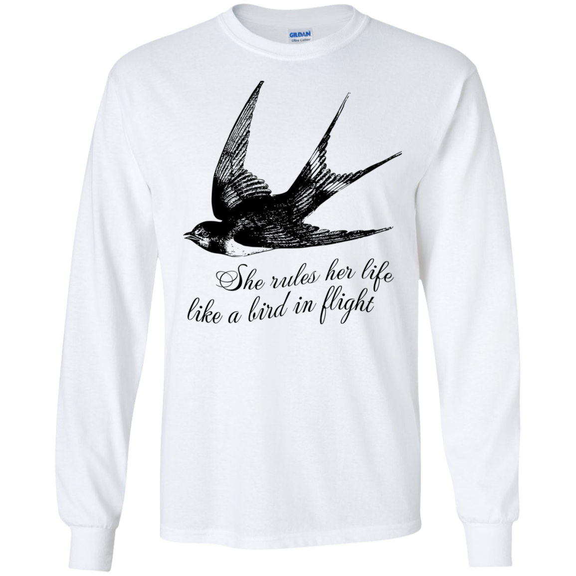 She Rules Her Life Like A Bird In Flight Shirt, Hoodie, Tank - TeeDragons