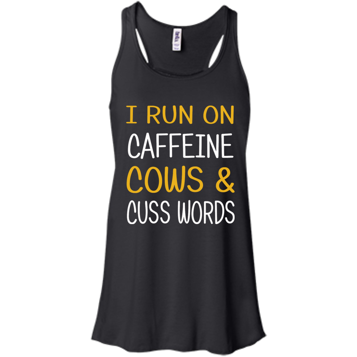 I Run On Caffeine Cows & Cuss Words Shirt, Hoodie, Tank - TeeDragons