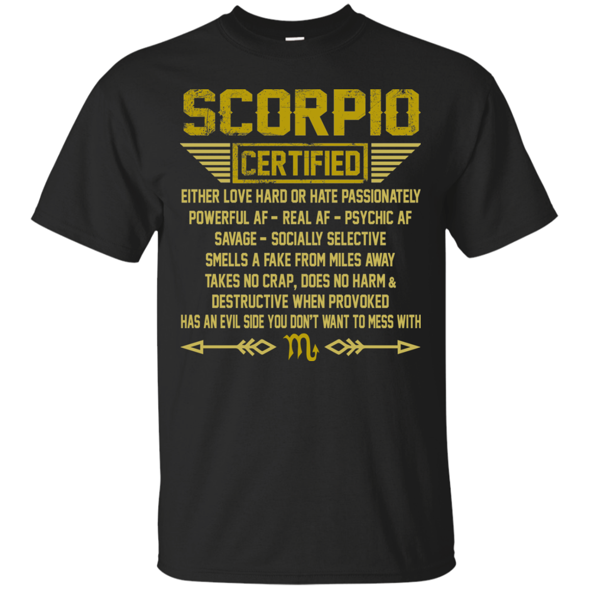 Scorpio Certified - Either Love Hard Or Hate Passionately Shirt, Hoodie, Tank - TeeDragons