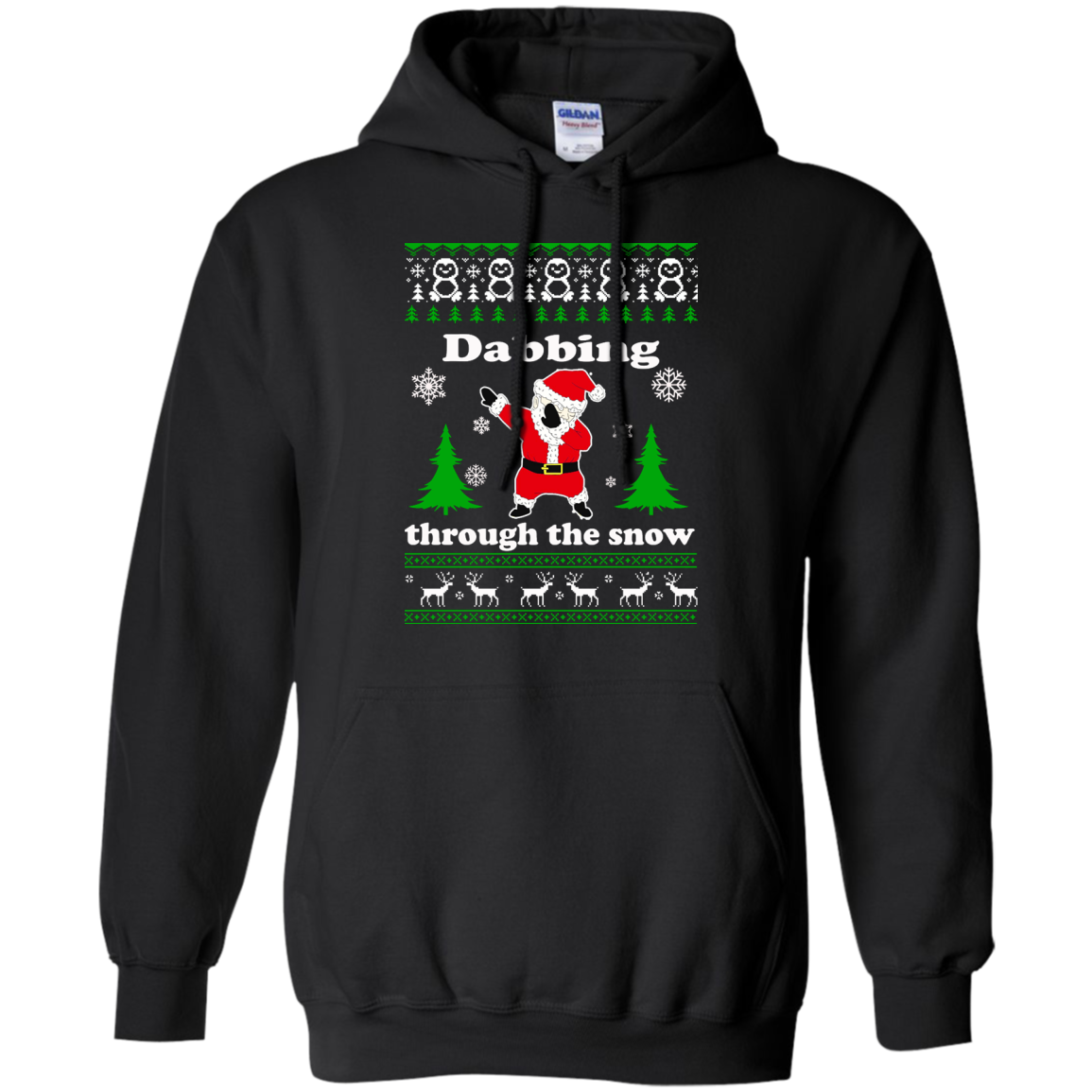 Santa Dabbing Through The Snow Christmas Sweater - TeeDragons