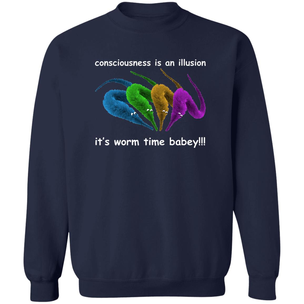 Consciousness Is An Illusion It’s Worm Time Babey Shirt
