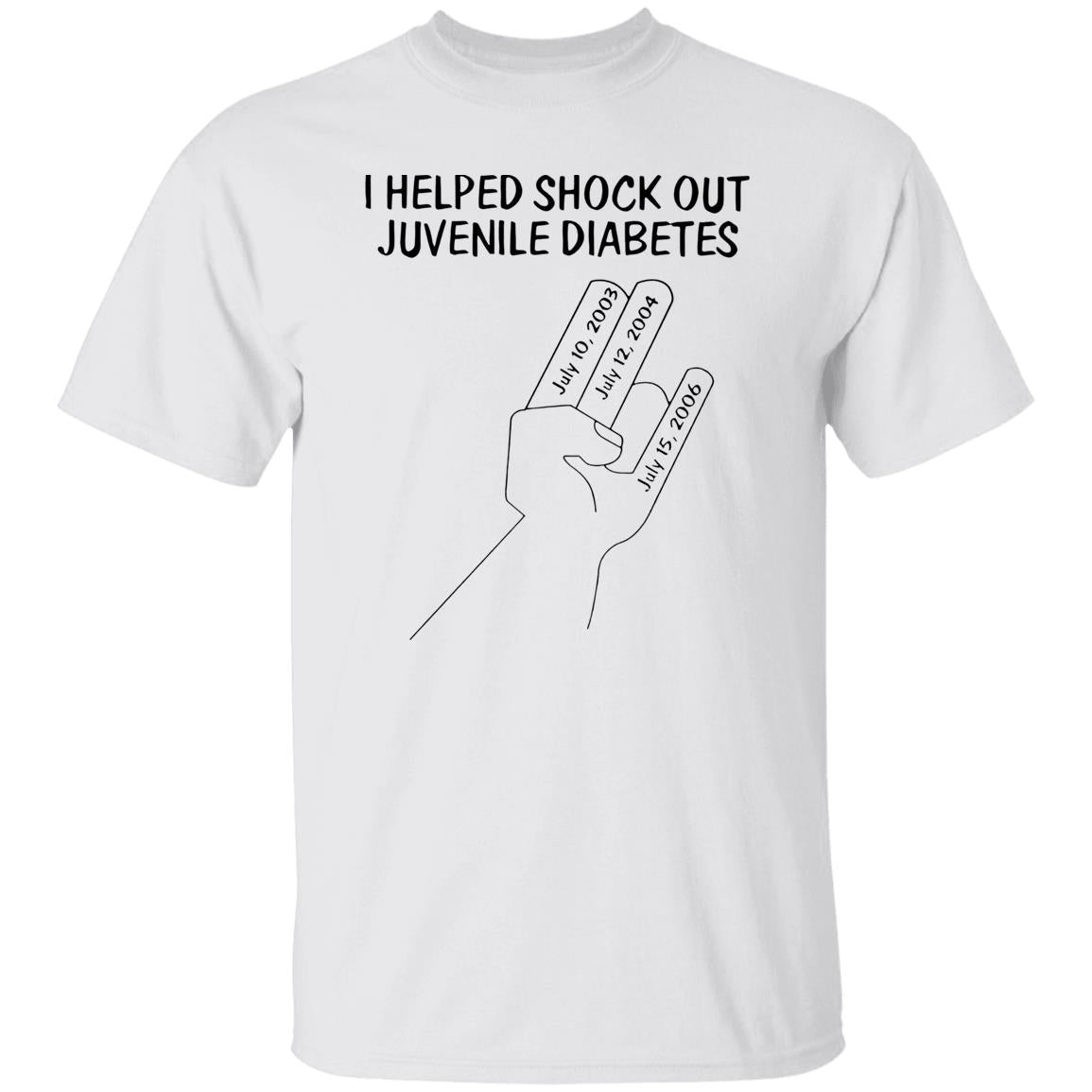 I Helped Shock Out Juvenile Diabetes Shirt