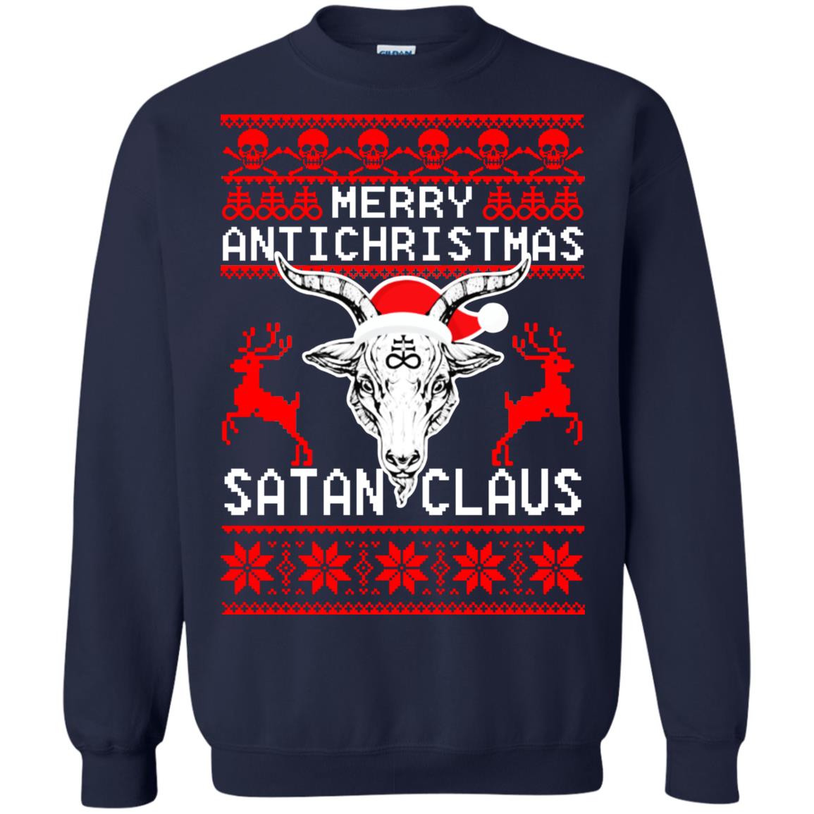 Merry Antichristmas Santa Claus Christmas Sweater - TeeDragons