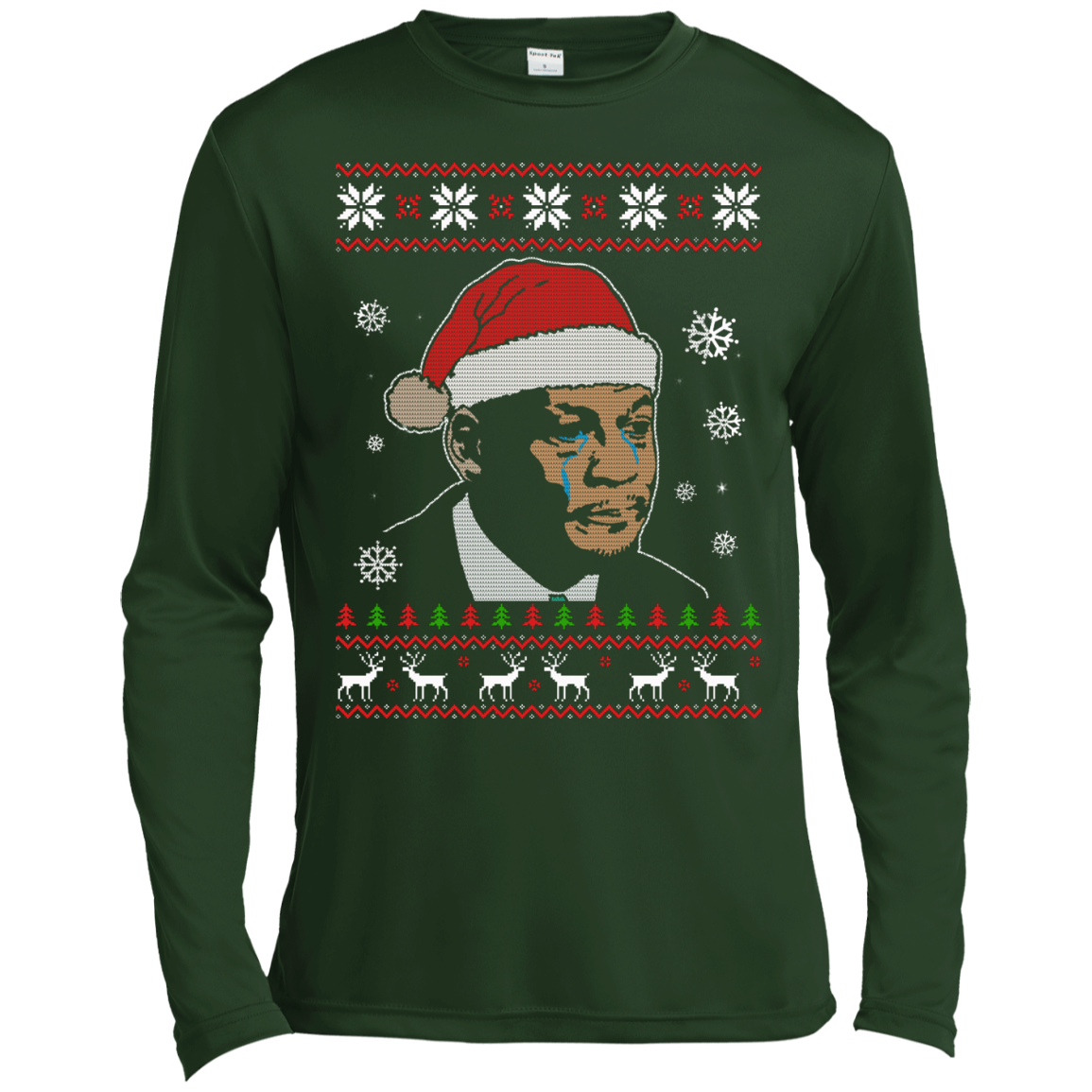 Crying jordan top christmas sweater