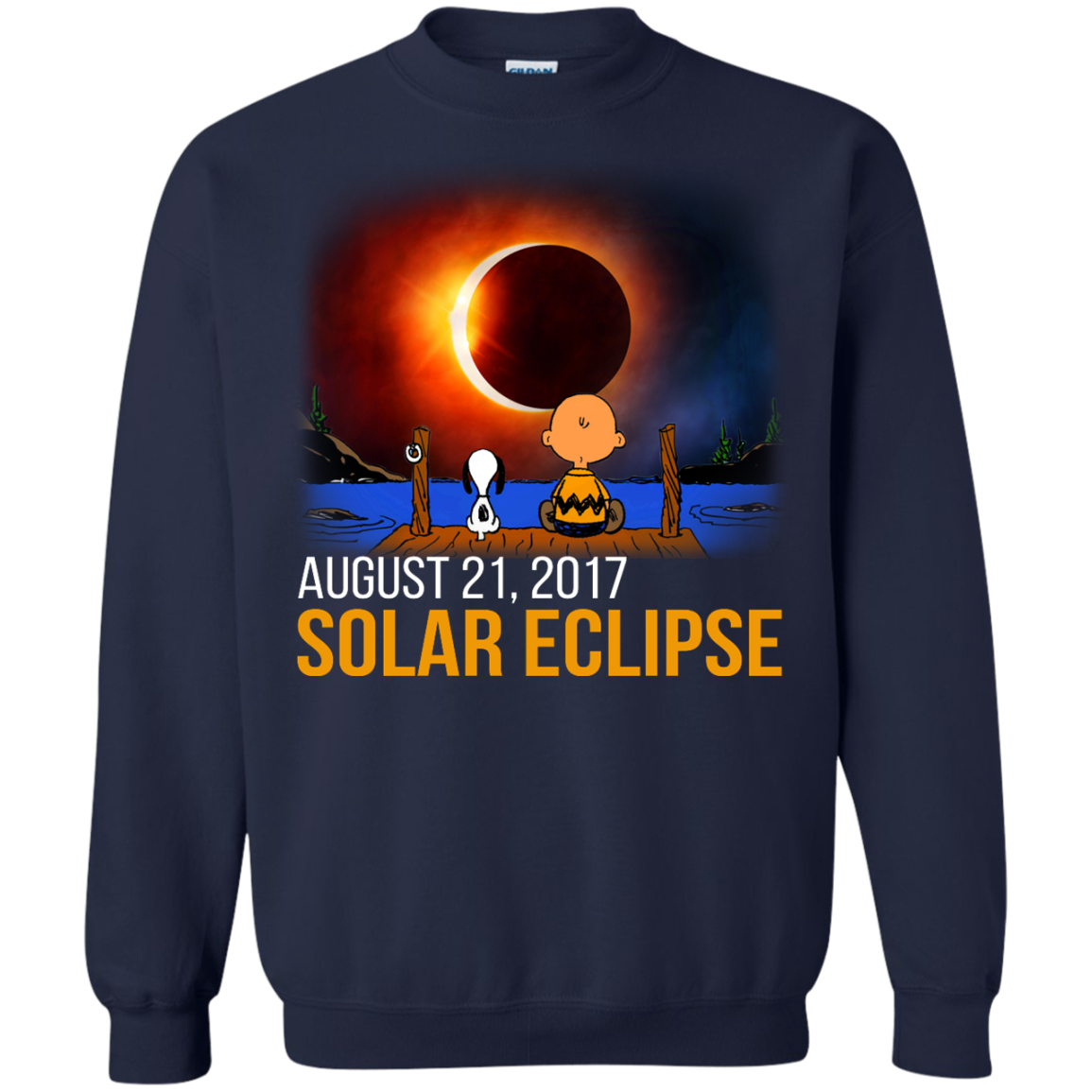 Snoopy and Charlie Brown - Solar Eclipse August 21, 2017 Shirt, Hoodie - TeeDragons
