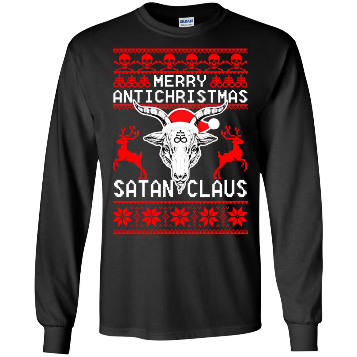 Merry Antichristmas Santa Claus Christmas Sweater - TeeDragons