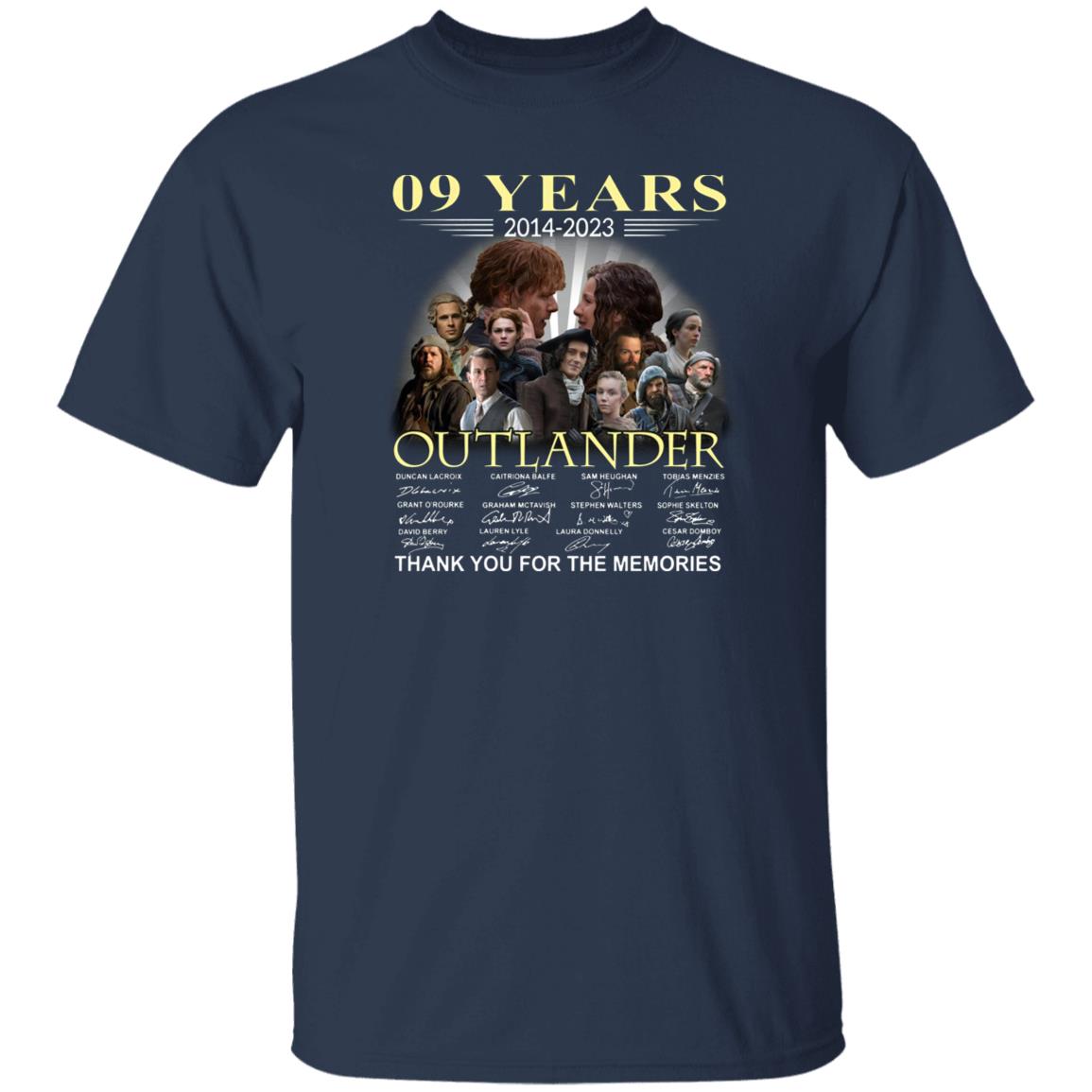 09 Years 2021-2023 Outlander Thank You For The Memories Shirt