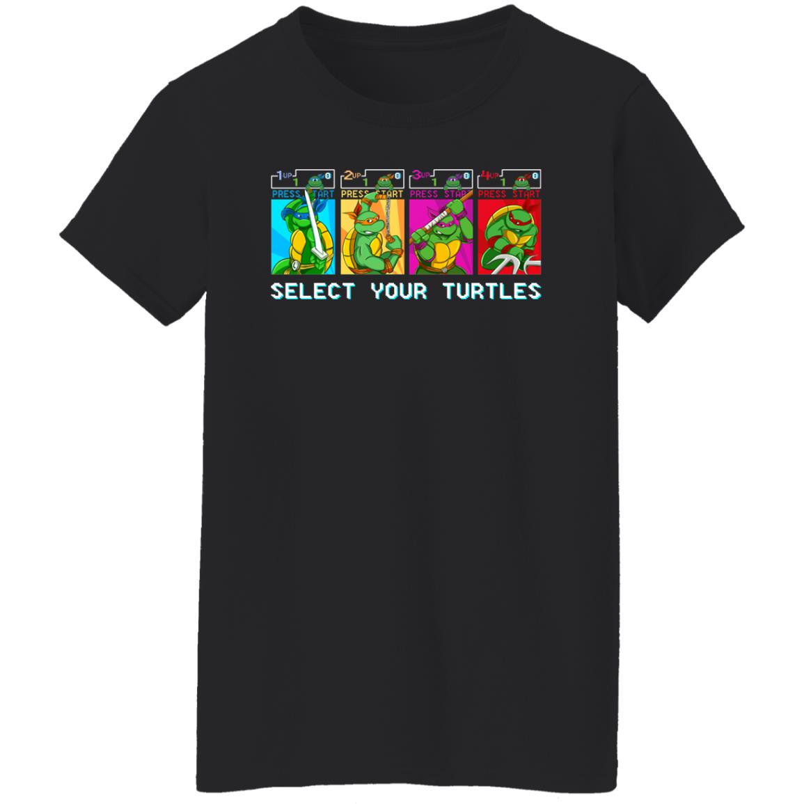 Press start select your turtles shirt