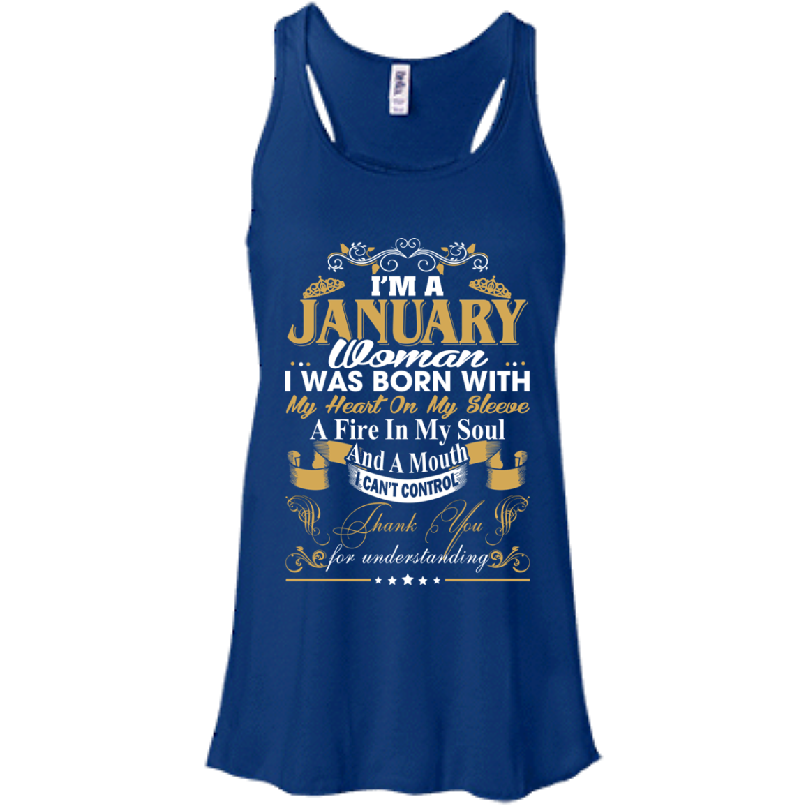 I Am A January Woman - I Was Born With My Heart On My Sleeve T-Shirt - TeeDragons