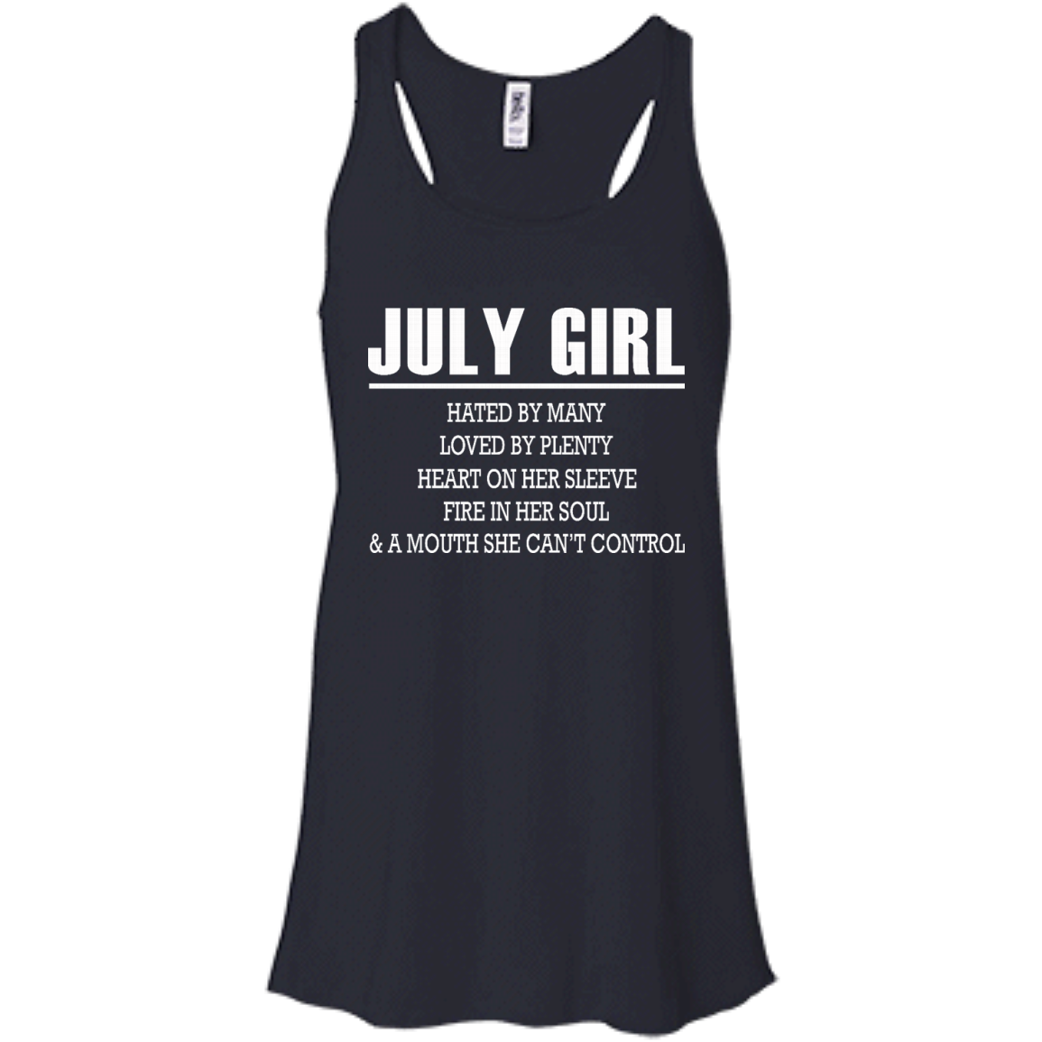 July Girl - Hated By Many, Loved By Plenty Heart On Her Sleeve T-Shirt - TeeDragons
