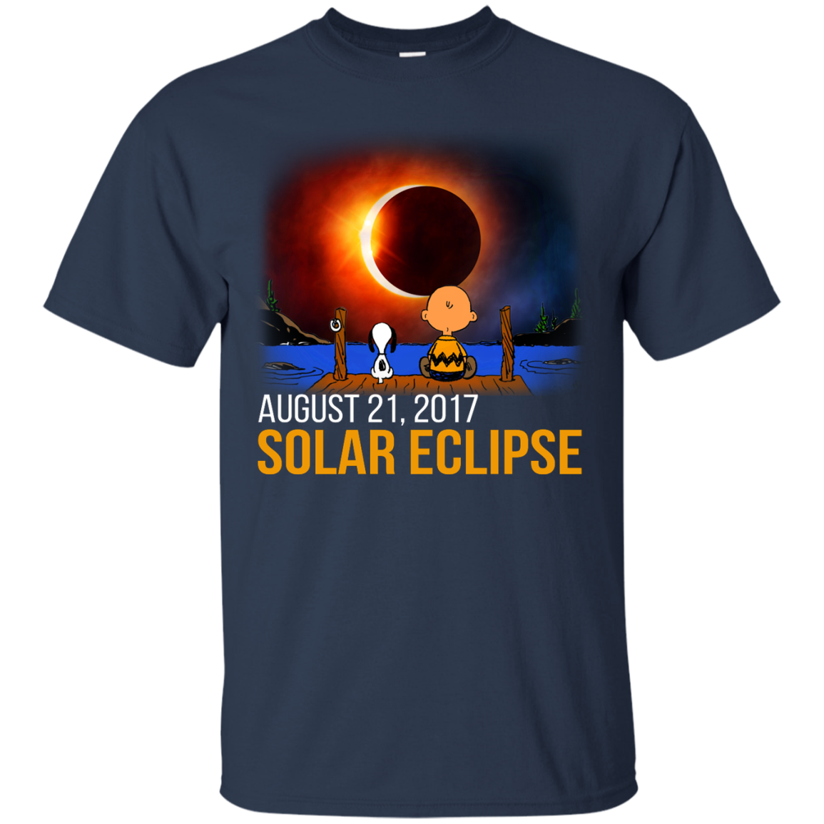 Snoopy and Charlie Brown - Solar Eclipse August 21, 2017 Shirt, Hoodie - TeeDragons