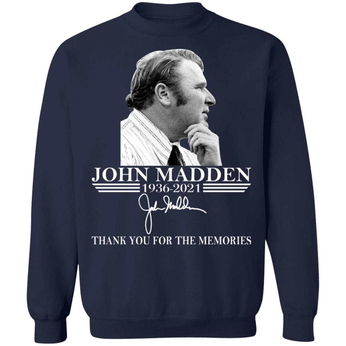 John Madden - Thank You For The Memories Shirt
