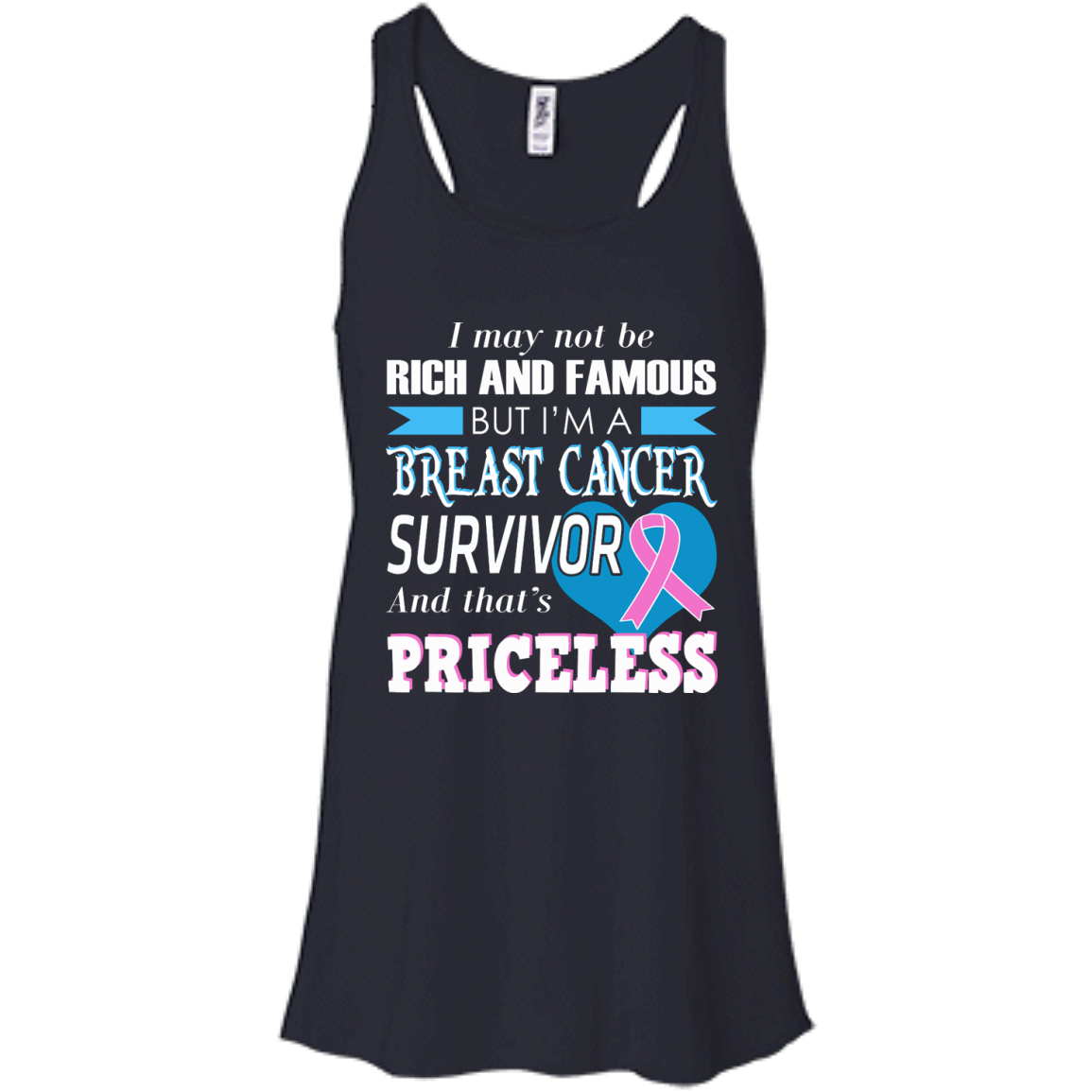 I May Not Be Rich And Famous But I'm A Breast Cancer Survivor T-Shirt - TeeDragons