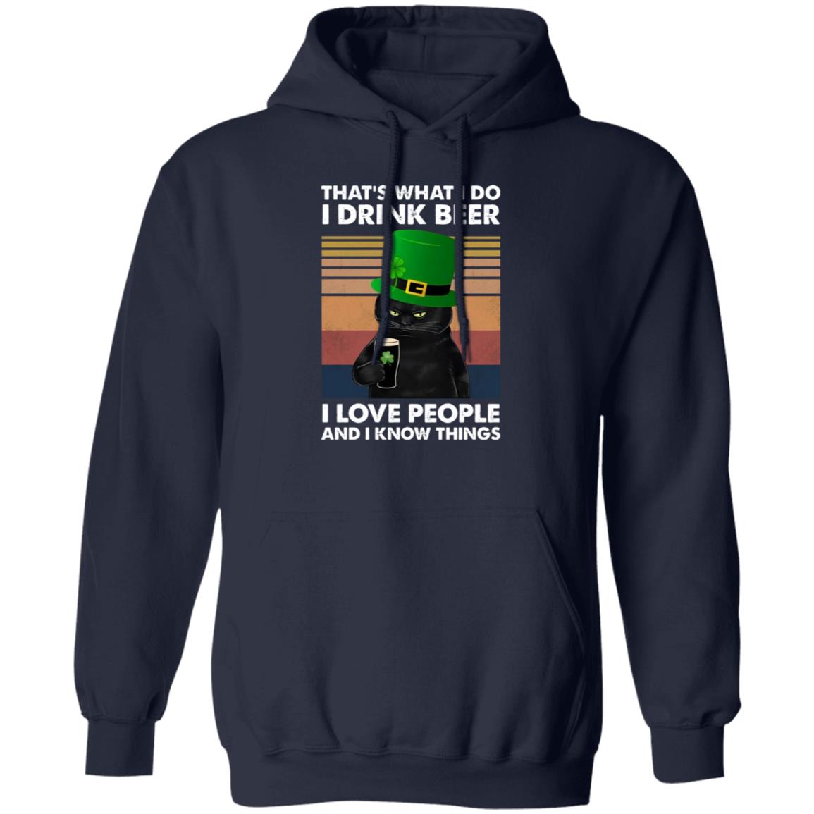 Black Cat St Patrick’s Day – That’s What I Do I Drink Beer Shirt
