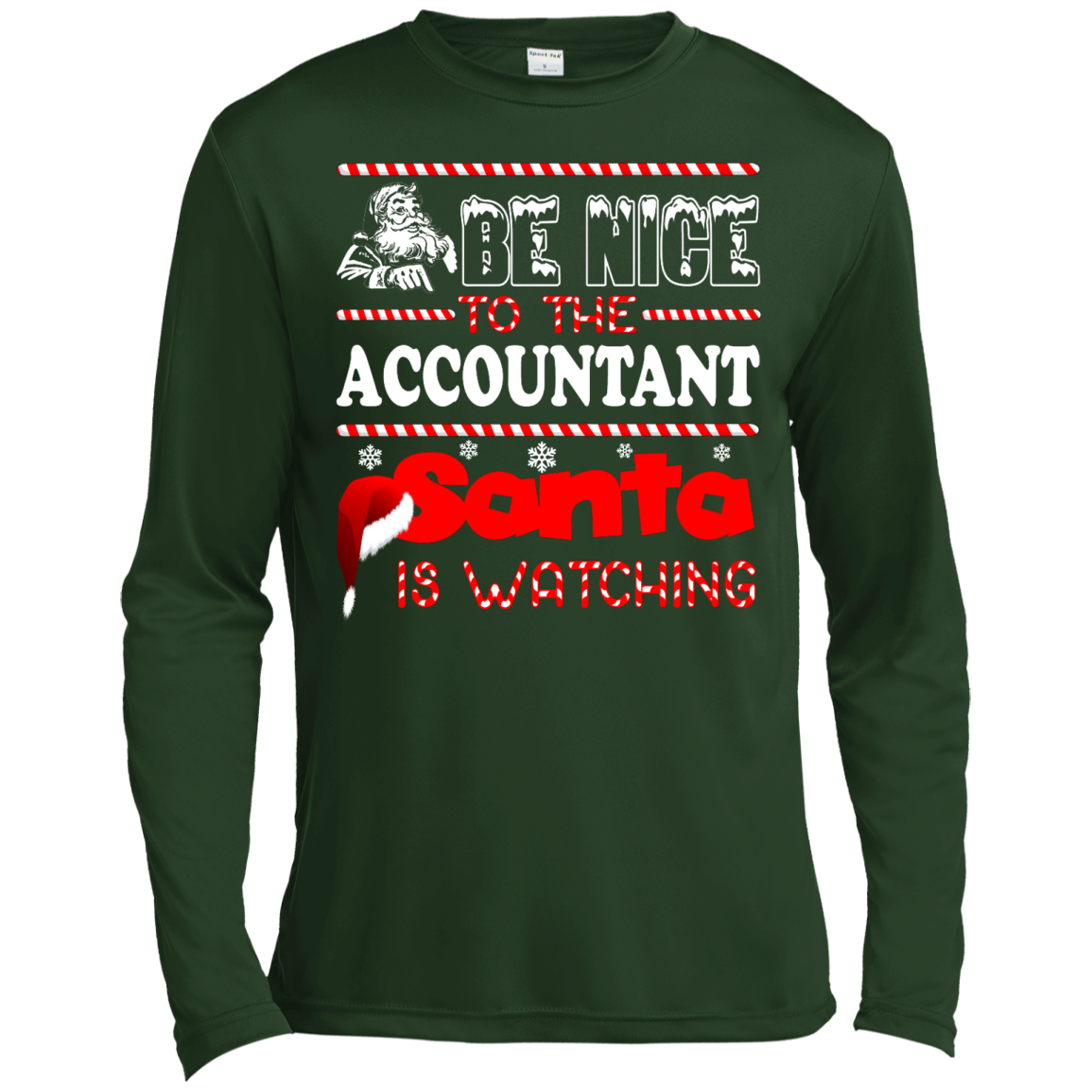 Be Nice To The Accountant Santa Is Watching Shirt, Hoodie, Tank - TeeDragons