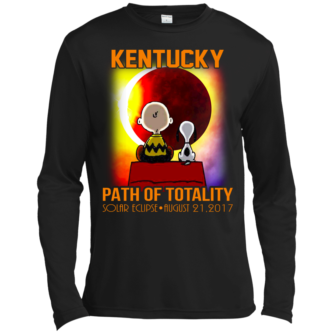 Snoopy and Charlie Brown - Kentucky - Path Of Totality Solar Eclipse T-Shirt - TeeDragons