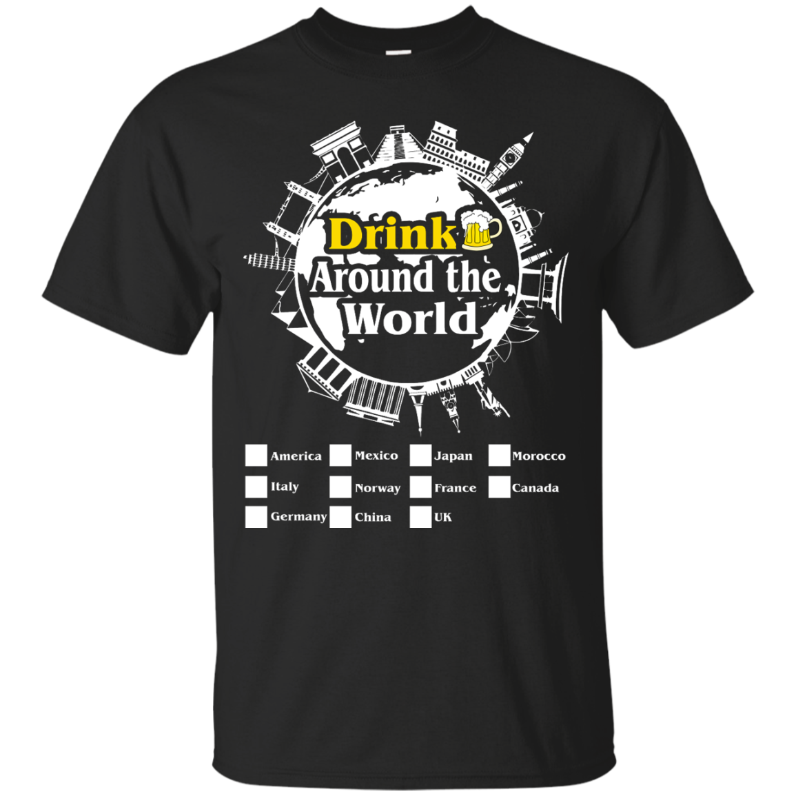 Drink Around The World Shirt, Hoodie, Tank - TeeDragons