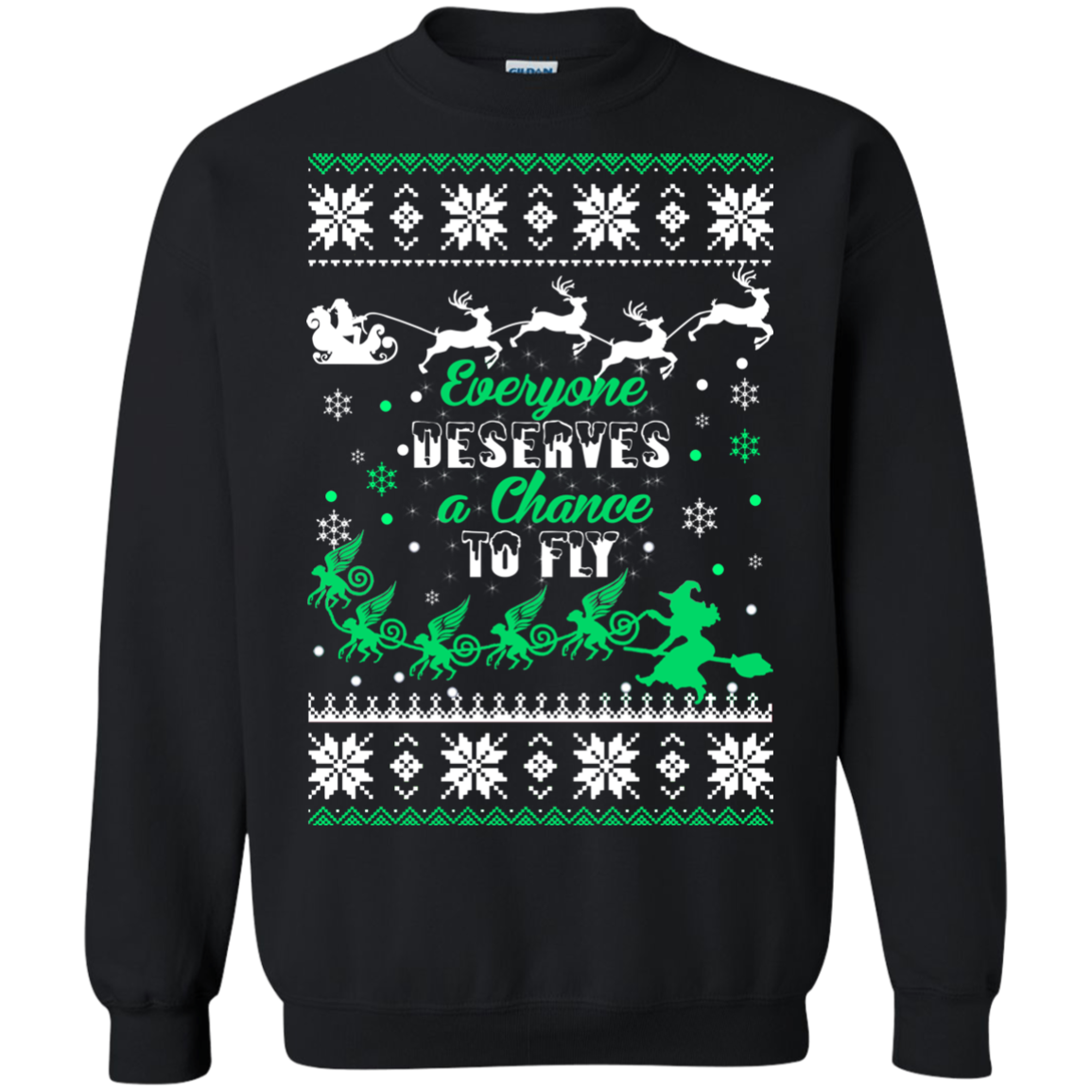 Everyone Deserves A Chance To Fly Christmas Sweater - TeeDragons