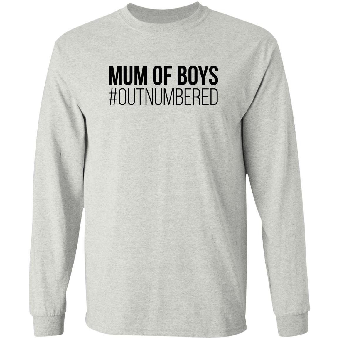 Mum Of Boys #Outnumbered Shirt