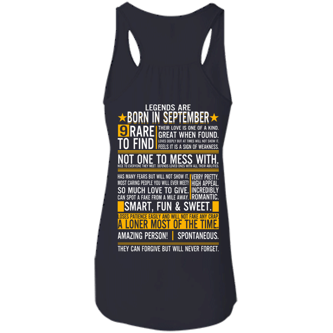 Legends Are Born In September - 9 Rare To Find Shirt - Back Design - TeeDragons