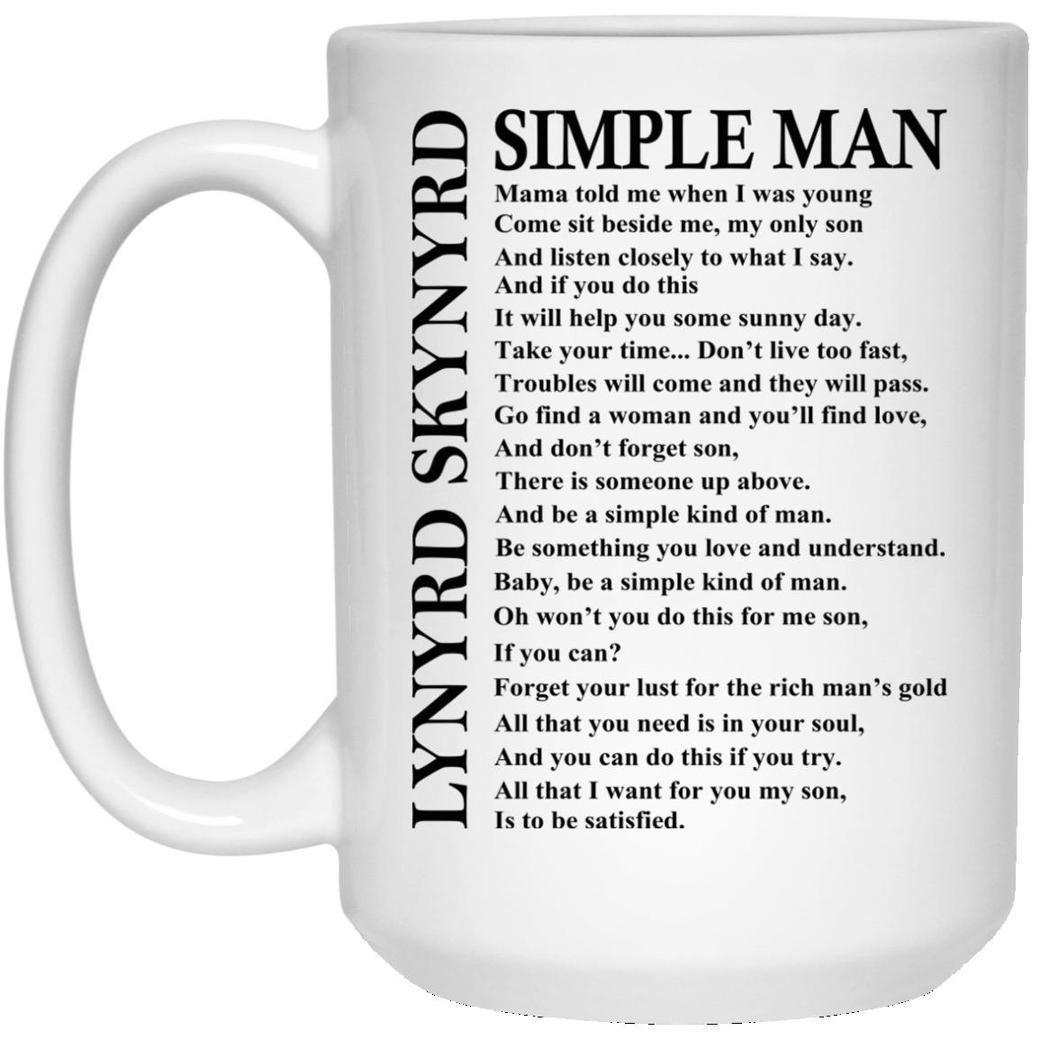 Lynyrd Skynyrd Simple Man Mugs - TeeDragons