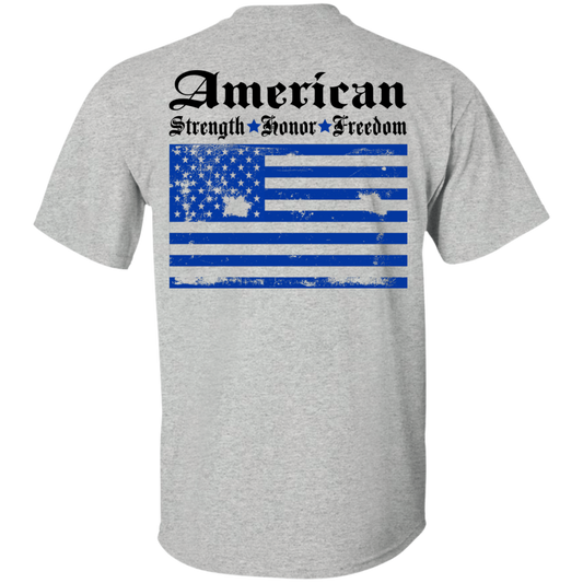 American - Strength - Honor - Freedom Shirt, Hoodie - Back Design - TeeDragons