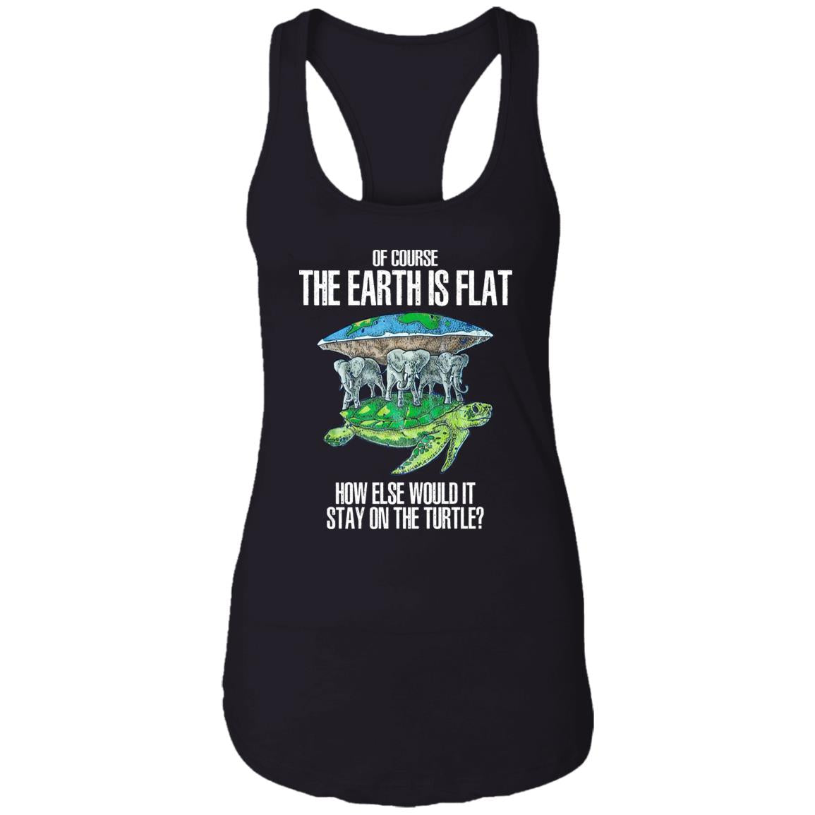 Of Course The Earth Is Flat – How Else Would It Stay On The Turtle Shirt