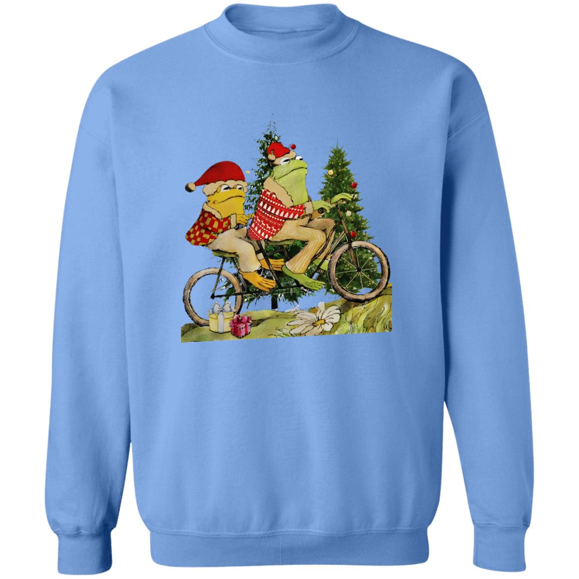 Frog And Toad On The Bike Christmas Shirt