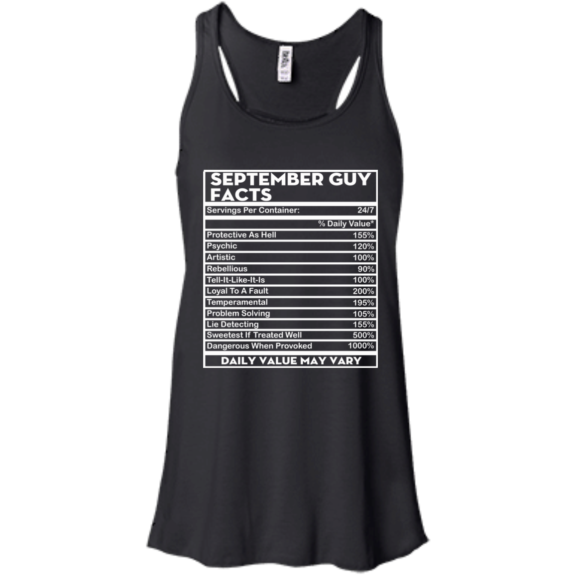 September Guy Facts - Servings Per Container 24/7 Shirt, Hoodie - TeeDragons