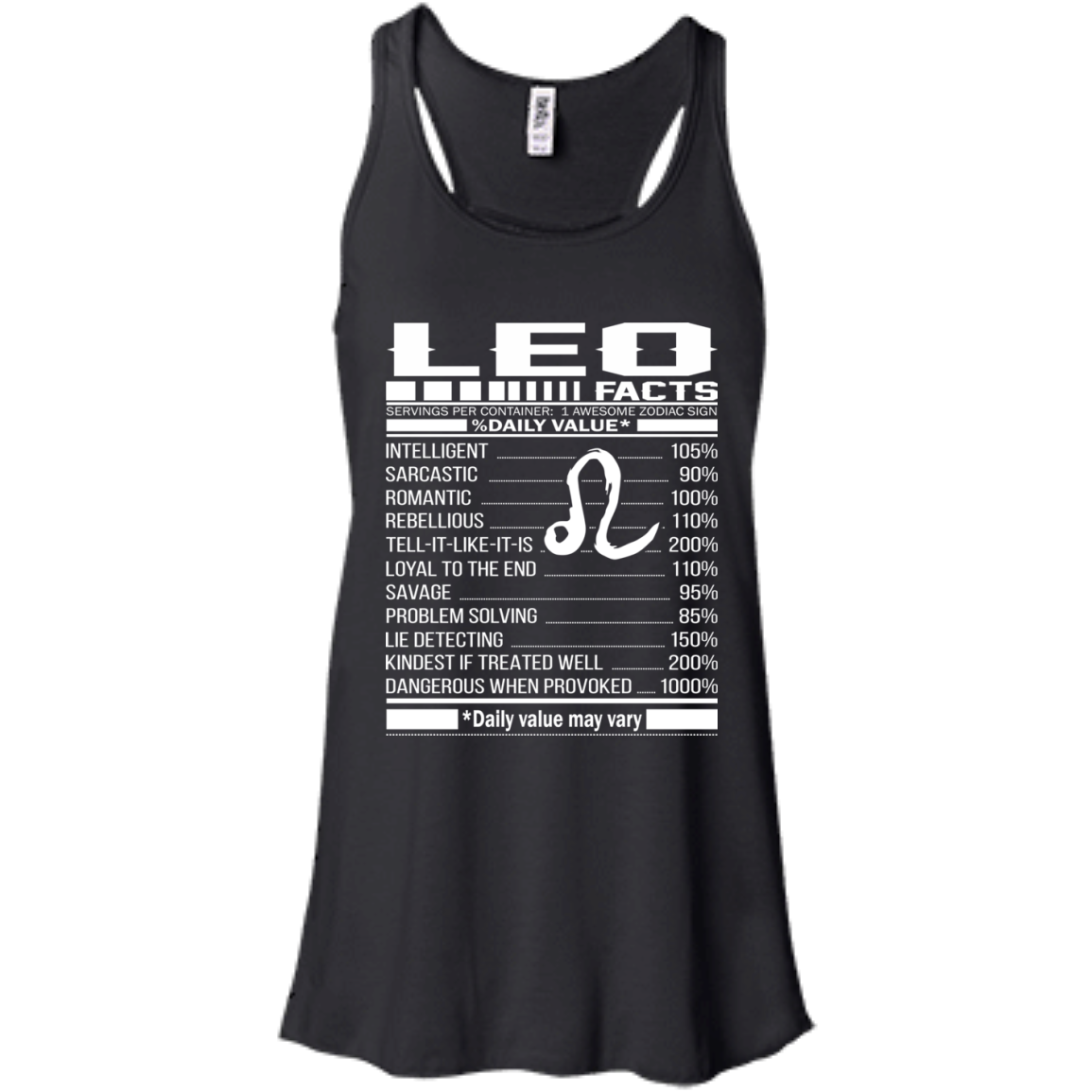 Leo Facts - Awesome Zodiac Sign - %Daily Value Shirt, Hoodie, Tank - TeeDragons