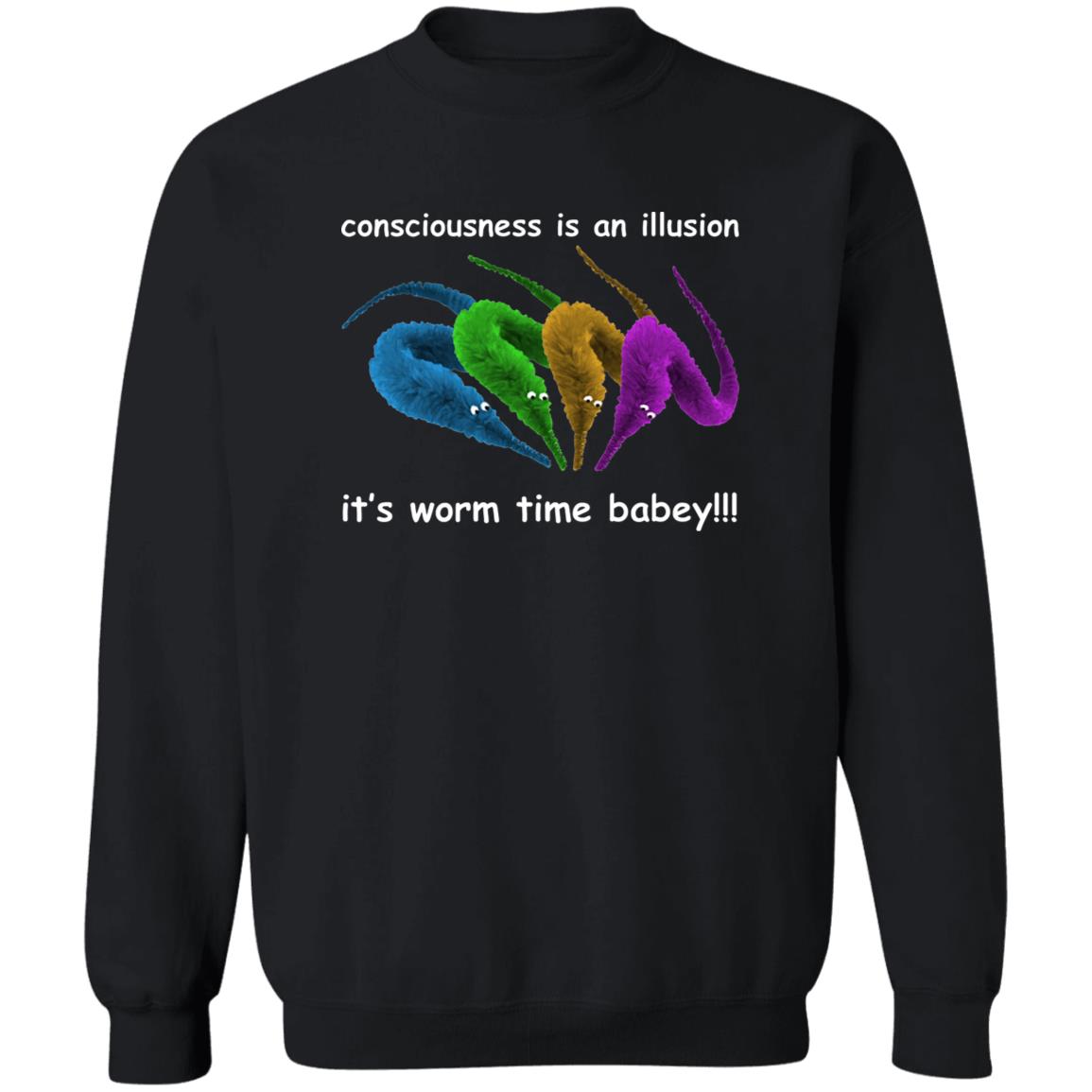 Consciousness Is An Illusion It’s Worm Time Babey Shirt