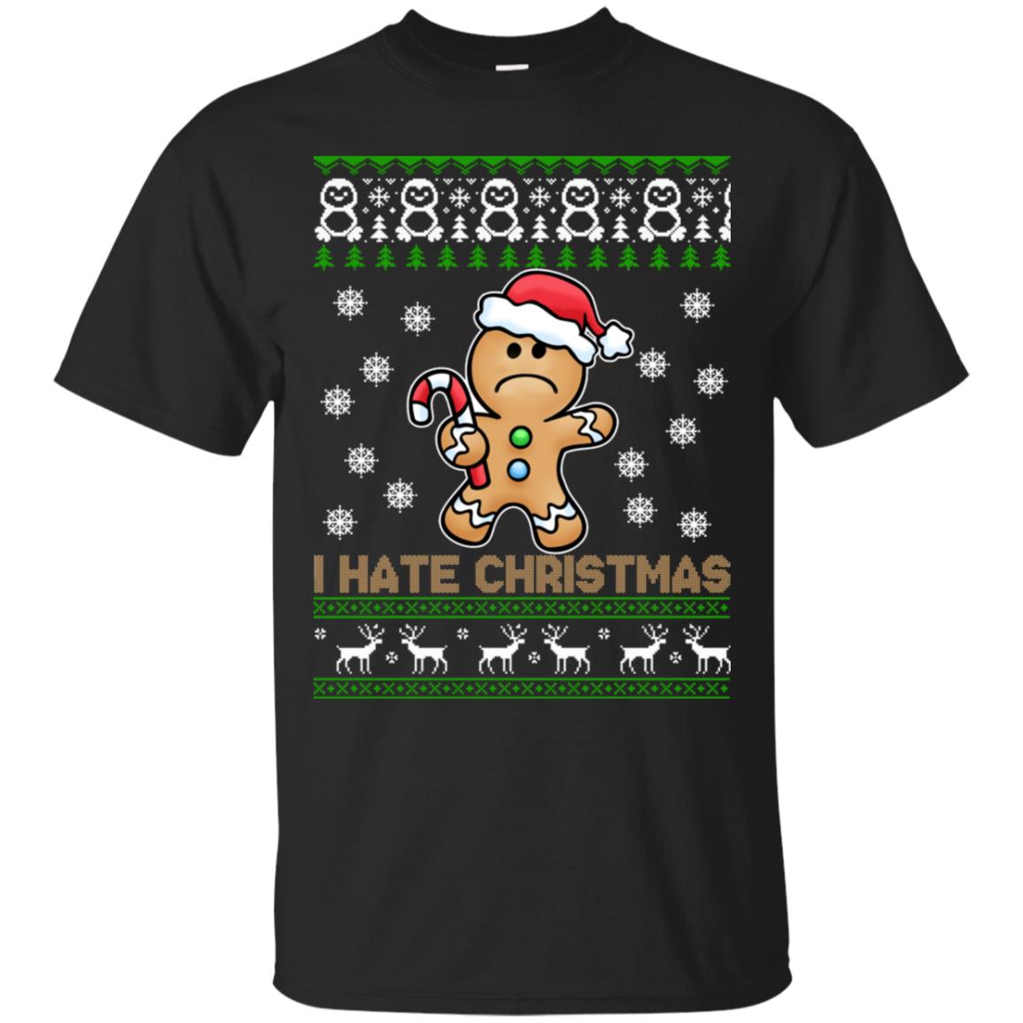 Gingerbread Man I Hate Christmas Sweater - TeeDragons