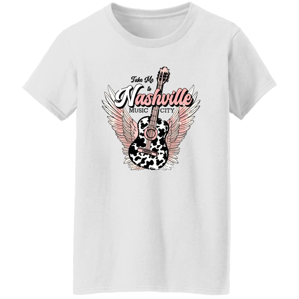 Take Me To Nashville Music City Guitar Shirt