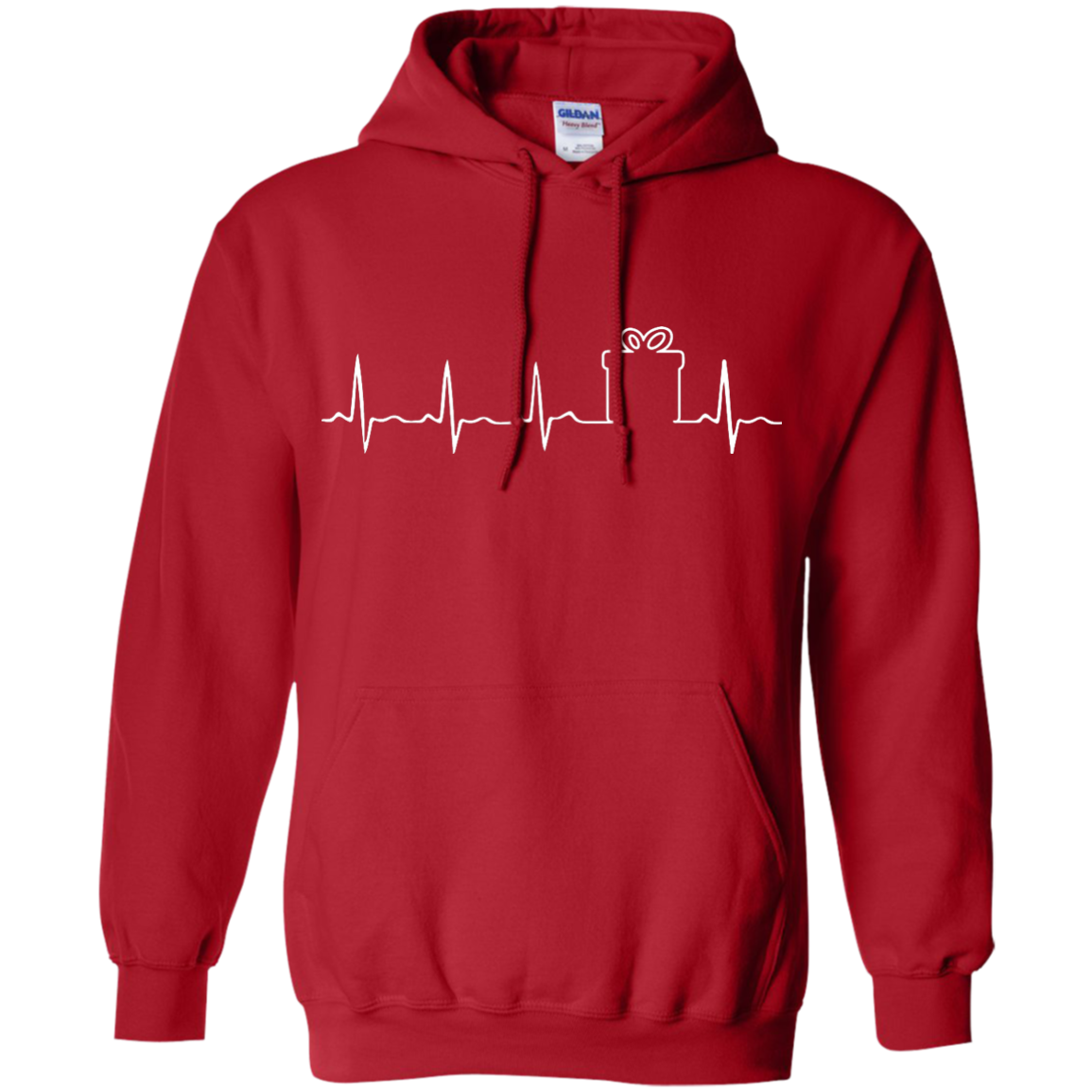 Christmas Gift Box HeartBeat T-shirt, Hoodie, Tank - TeeDragons