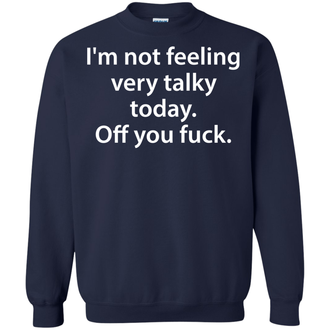 I'm Not Feeling Very Talky Today. Off You Fuck Shirt, Hoodie - TeeDragons