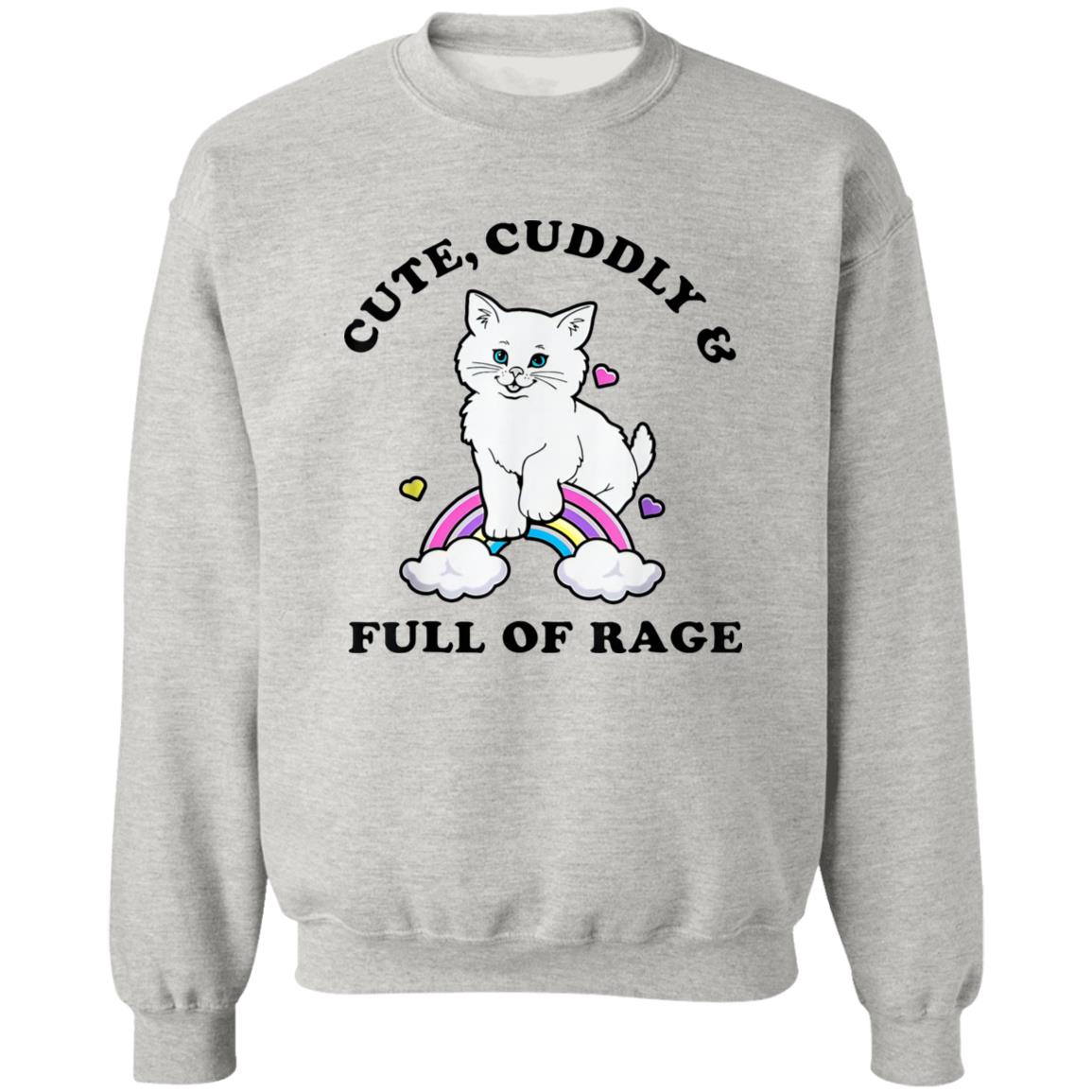 Cat Cute Cuddly And Full Of Rage Shirt - TeeDragons