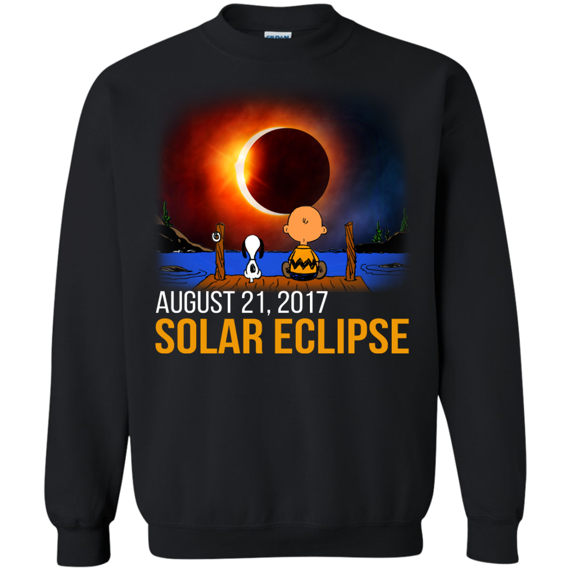 Snoopy and Charlie Brown - Solar Eclipse August 21, 2017 Shirt, Hoodie - TeeDragons