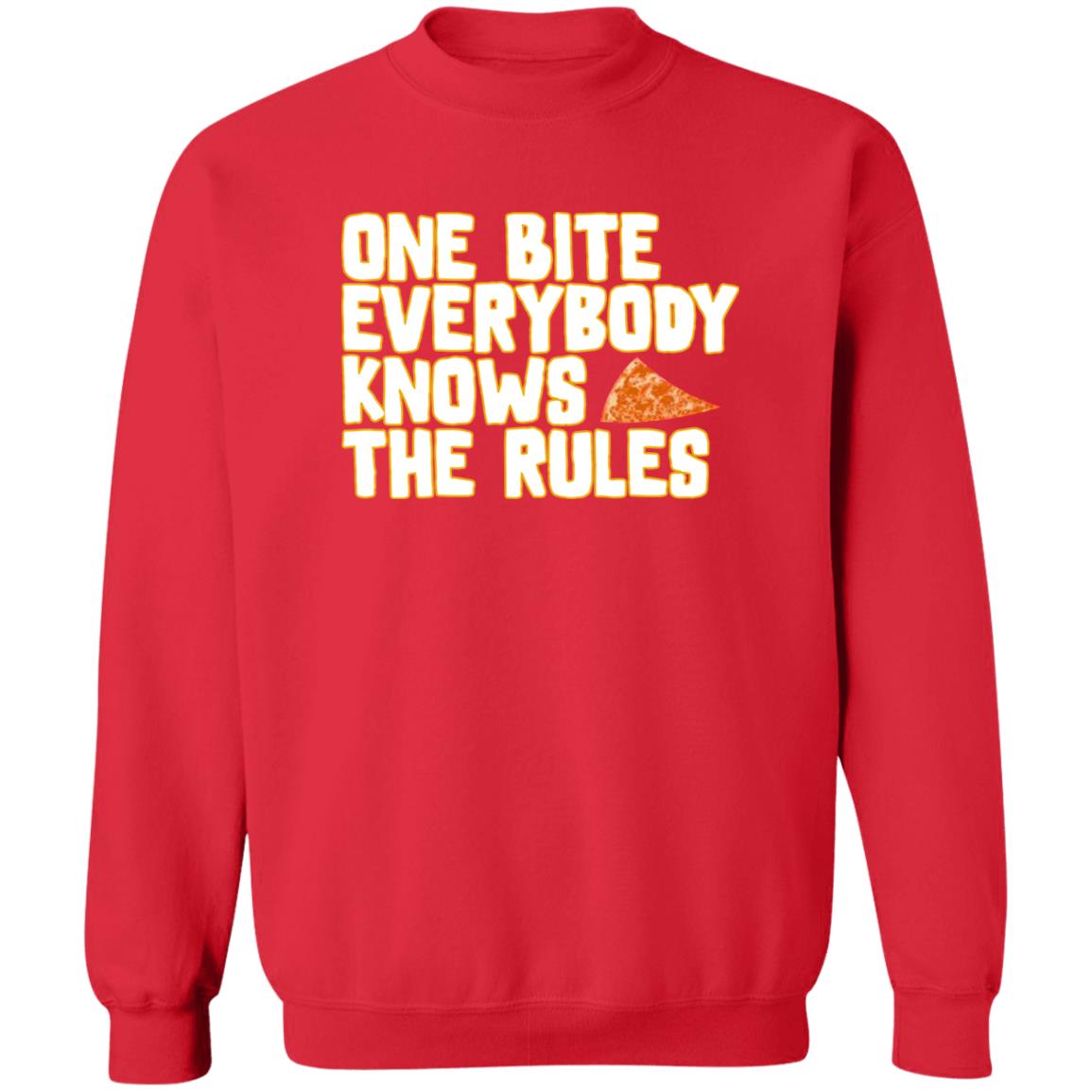 One Bite Everybody Knows The Rules Sweatshirt