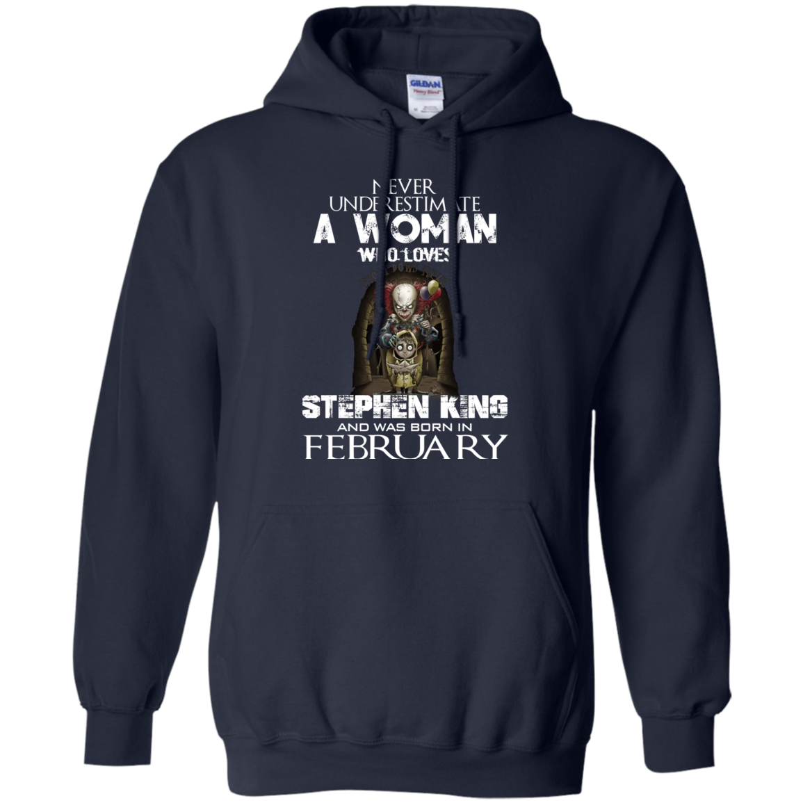 Never Underestimate A Woman Who Loves Stephen King And Was Born In February T-Shirt - TeeDragons